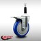 Service Caster 5'' SS Blue Poly Swivel 7/8'' Expanding Stem Caster Total Lock Brake SCC-SSEXTTL20S514-PPUB-BLUE-78 - alternate 2